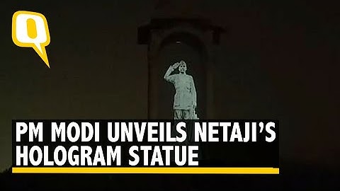 Netaji Subhash Chandra Bose’s Hologram Statue Unveiled by PM Modi at India Gate
