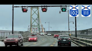 Halifax Freeway Tour - Highway 102 & 111 - MacKay and Macdonald Bridges into Downtown - 2024/02