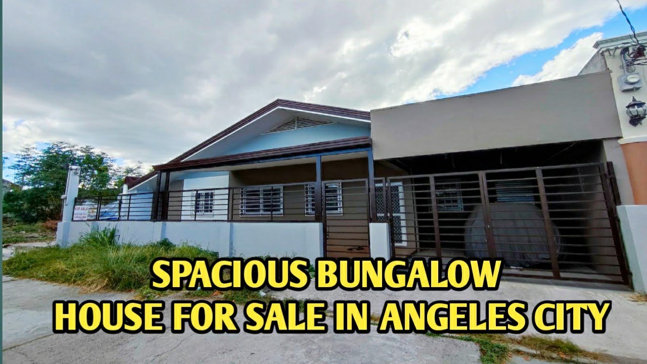 SPACIOUS BUNGALOW HOUSE FOR SALE • ANGELES CITY, PAMPANGA • NEAR CLARK