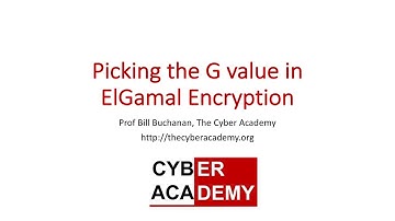 Picking the G value in ElGamal Encryption