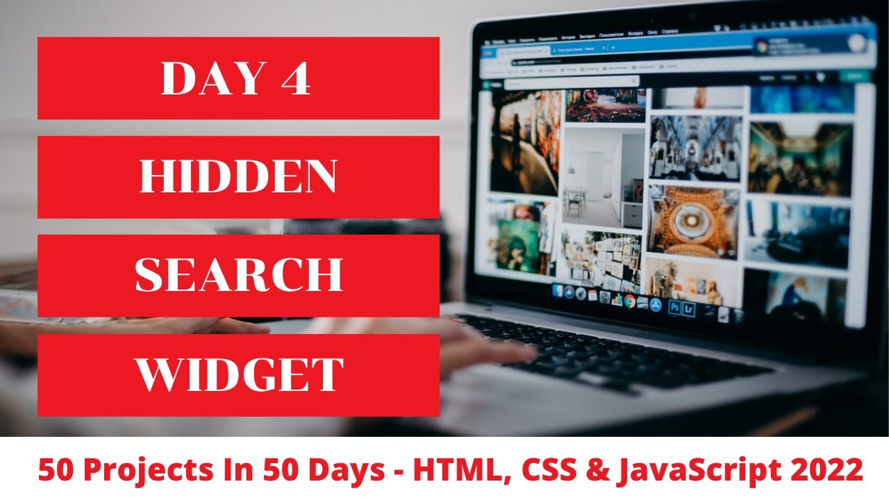 JavaScript Tutorial for Beginners #4 -- Hidden Search Widget - YouTube