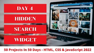 JavaScript Tutorial for Beginners #4 -- Hidden Search Widget