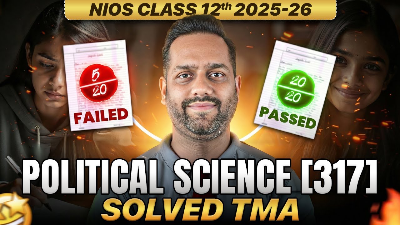 NIOS Class 12 TMA Political Science April 2026 | NIOS Political Science 317 Solved TMA