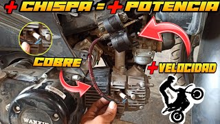 COMO AUMENTAR LA CHISPA DE CUÁLQUIER MOTO FÁCIL Y RAPIDO / + MAS POTENCIA + VELOCIDAD