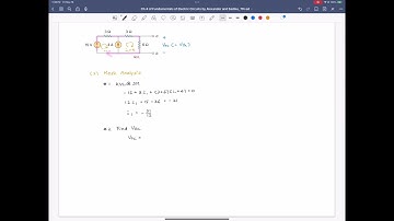 Practice Problem 4.11 (2-2) Find Vth - Mesh Analysis, Fundamentals of Electric Circuits, 7th ed