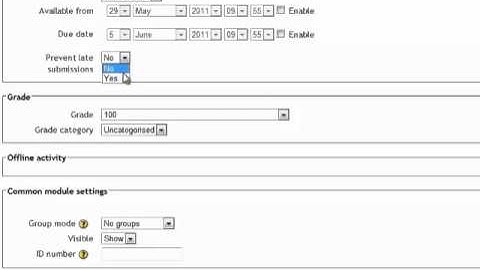Moodle Offline Activity