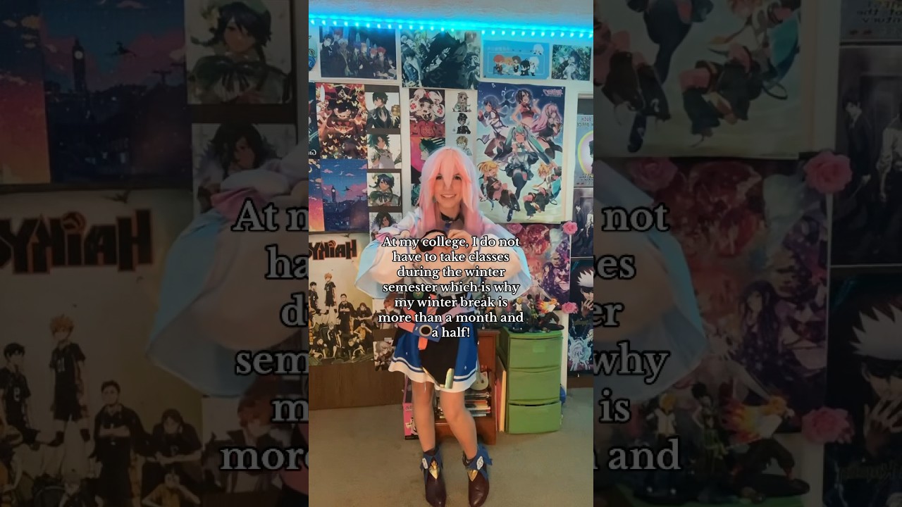 My college has a long winter and summer break #honkaistarrailcosplay #march7thcosplay #hsr #cosplay