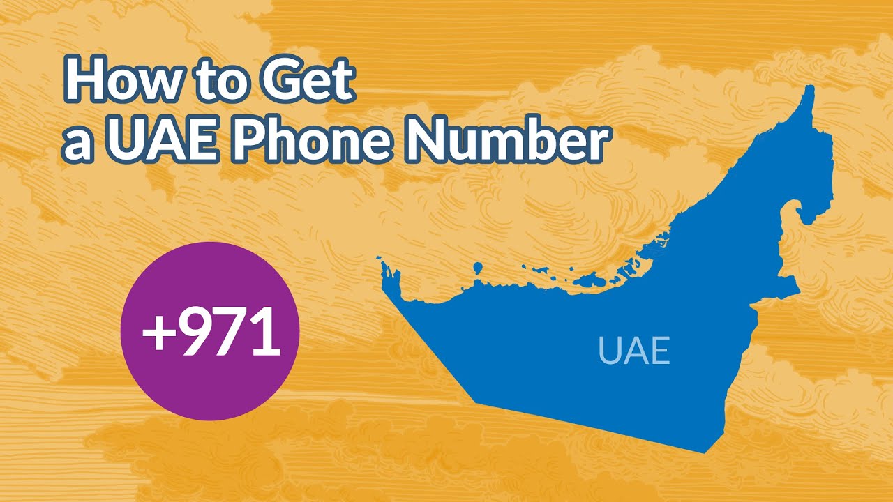How To Get A UAE Phone Number YouTube