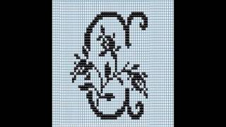 Cross stitch alphabet #1 abesedario en punto de crus #1