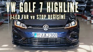 15 Daki̇kada Golf 7 Highline Paket J-Led Far Ve Stop Nasil Deği̇şti̇ri̇li̇r