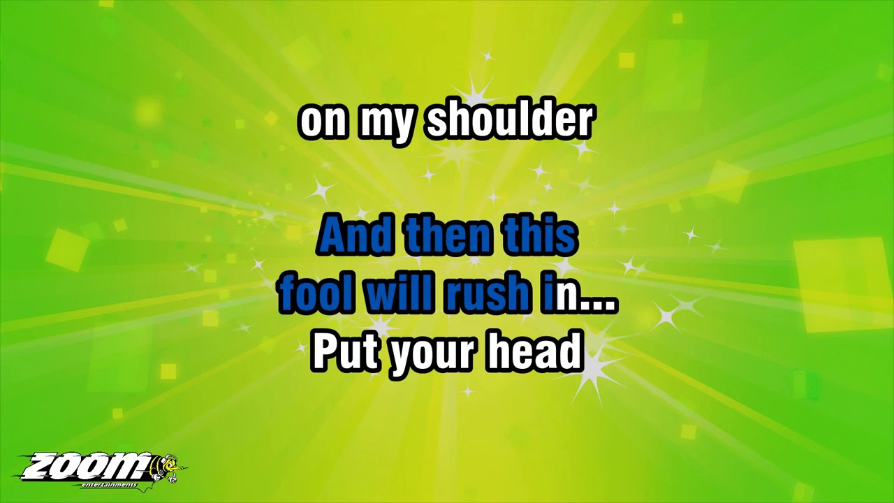 Paul Anka - Put Your Head On My Shoulder (Karaoke Version) with Lyrics On Screen