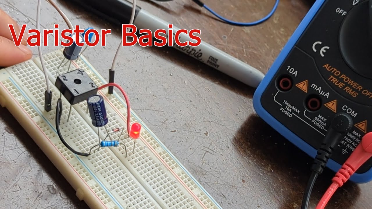 26 Varistor basics and implementation in a step down circuit. YouTube