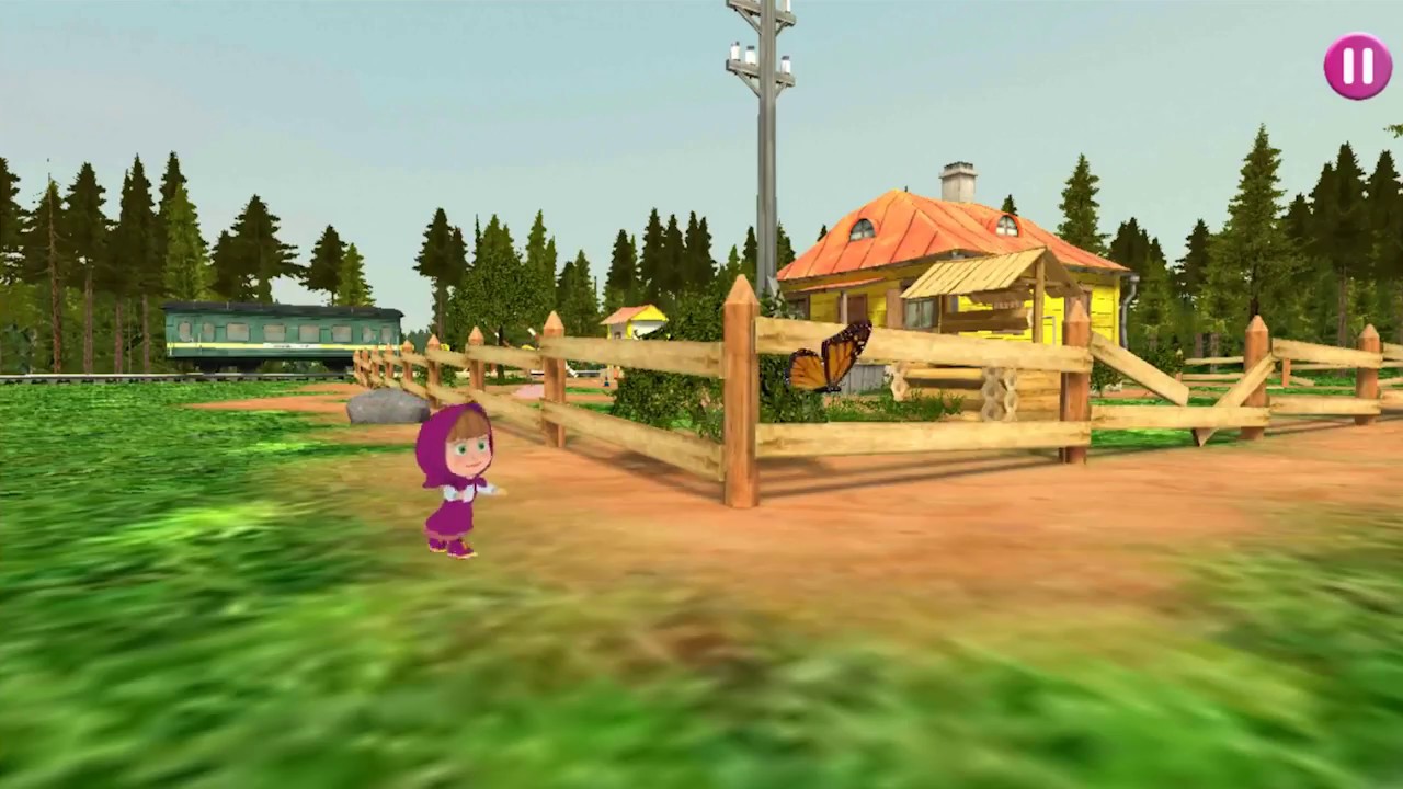 Маша и Медведь Не расставайтесь с любимыми в ДЕРЕВНЕ! Приколы во дворе и детская площадка для детей!