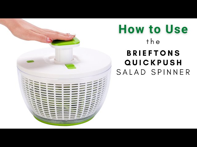 How to Use the Brieftons QuickPush Salad Spinner 