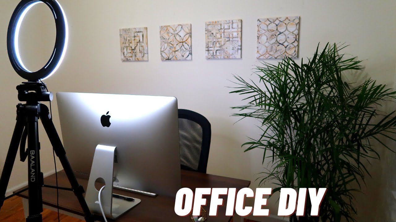 Home Office Makeover DIY VLOG | Affordable Work From Home Ideas - YouTube