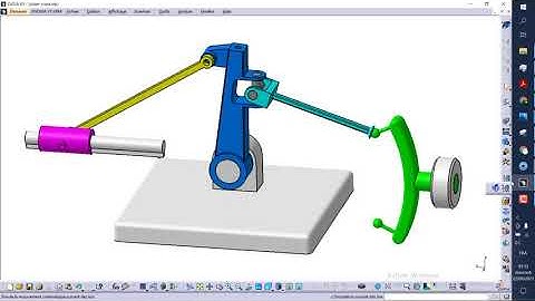 Slider crank mechanism CATIA TUTORIAL
