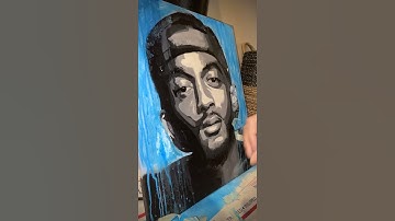 ASMR #artasmr #acrylicpainting #nipseyhussle #shorts