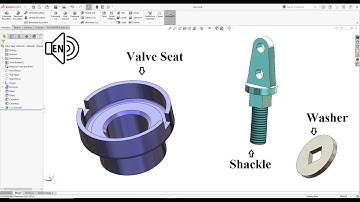 Safety Valve Shackle SolidWorks 2021 Tutorial! Revolved Boss/Base command step by step!