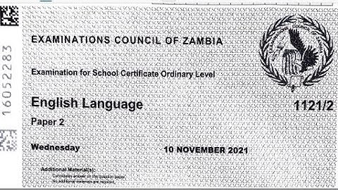 Grade 12 English language paper 2 2021