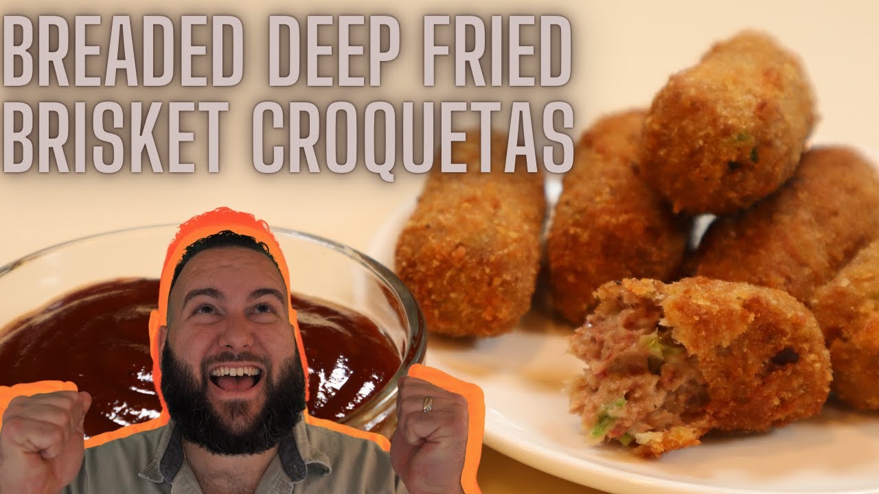 Breaded Deep-Fried Brisket Croquetas