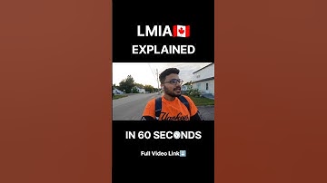 LMIA CANADA🇨🇦 | Explained in 60 Seconds🕜| #shorts #canada #lmia #canadalife
