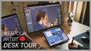 [ENG] Artist's Desk Tour 2021 // รีวิวโต๊ะทำงานนักวาด Webtoon