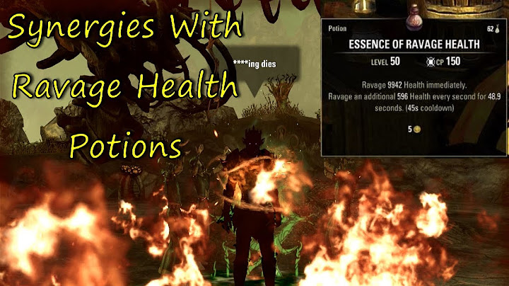 ESO Ravage Health Synergies for Roleplay, PVP, and PVE