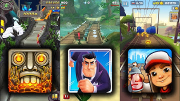 Temple Run 2 Volcano Island Vs Agent Dash Vs Subway Surfers Oxford - Endless Run Game