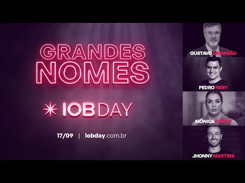 Grandes nomes te esperam no IOB Day - video from IOB
