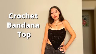 How to Crochet a Bandana Top | EASY + Pattern by LALA PÉREZ 24,484 views 2 years ago 28 minutes