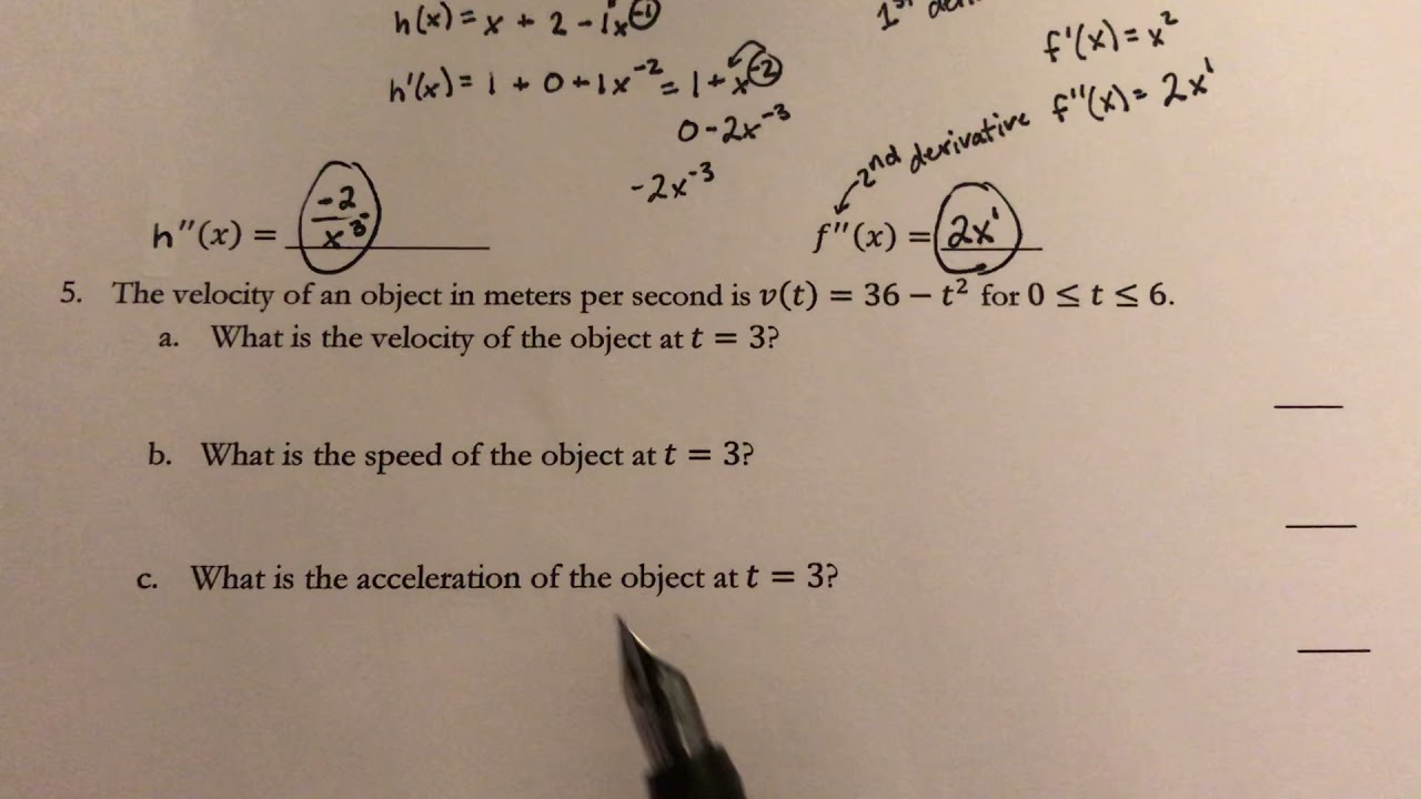 Examples of Higher Order Derivatives 3