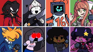 Friday Night Funkin Copy Cat But Every Turn A Different Character Sings It!