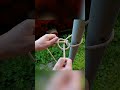 A useful way! How easy and simple it is to tie a rope to a post #shorts #short #shortvideo