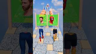 GTA V spider man Queen Run Challenge!#shorts