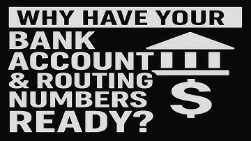 Its useful to have your bank account and routing numbers when using tax preparation software