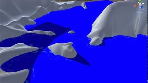 Cartoon water shoreline shader demo