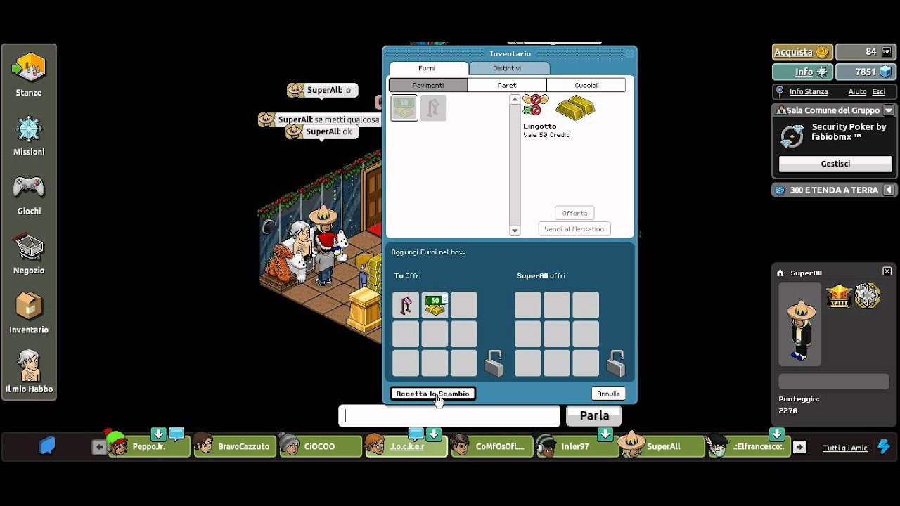 [HABBO POKER] fabiobmx onesto x 500 e tenda viola