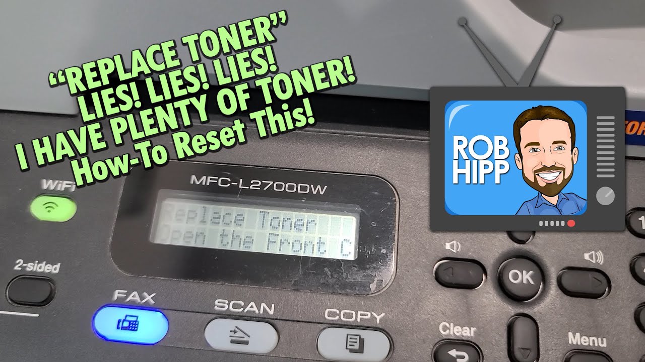 🖨️ HOW-TO: Reset Replace Toner Message Brother MFC-L2700DW Monochrome  Laser Printer Hack 