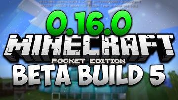 MINECRAFT PE 0.16.0 ALPHA BUILD 5  - Bug Fix Beta Update - MCPE 0.16.0 (Pocket Edition)