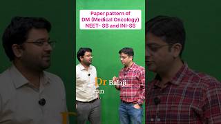 Paper pattern of DM (Medical Oncology) entrance exam #neetss #iniss
