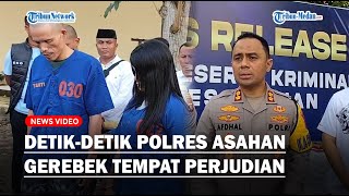 DETIK-DETIK Polres Asahan Gerebek Tempat Perjudian, Amankan Dua Tersangka dan Tiga Mesin Tembak Ikan