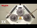 Kaka industrial electrical round bending profile roll bender rbm30hv