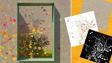 Paint Splatter - Blend Material Creation - Rhino 7 and VRay