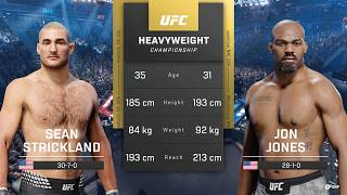 EA Sports UFC 6 - Sean Strickland Vs Jon Jones I FULL FIGHT (PS5)