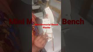 Mini memorial bench sublimation blanks
