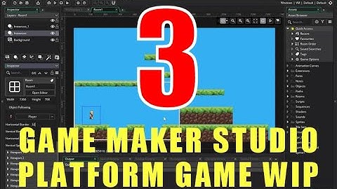 Game Maker Studio Live Demonstration Showing How To Make A Simple Platform Game Part 3