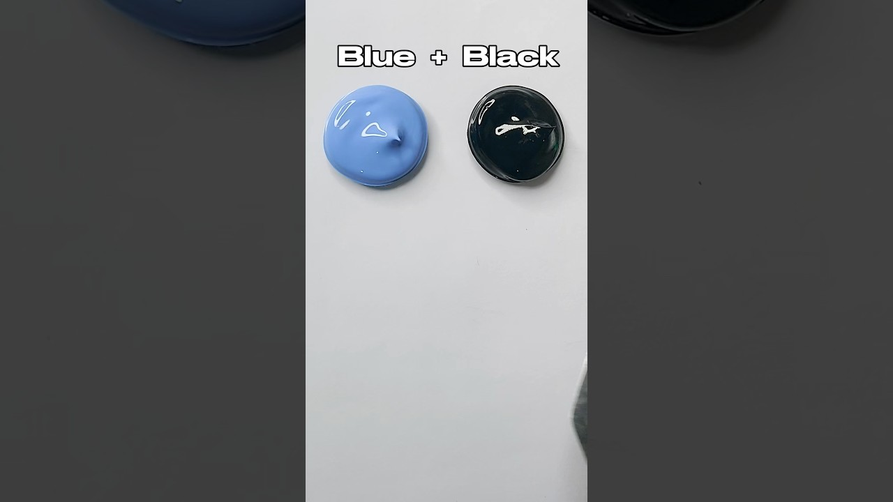 What Happens When You Mix Blue and Black? 🎨 