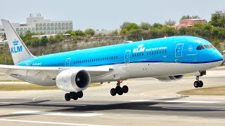 AMAZING CLOSE UPS 60x Planes at Sint Maarten-Planespotting Paradise! 