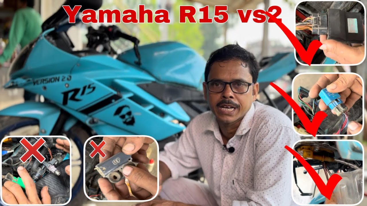 Yamaha R15 vs2 bike star nahi leraha hai/r15 vs2 injector Par fuel ki supply Nahi araha he