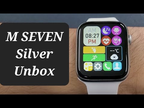 M SEVEN Smartwatch Silver Unbox-Cheap 